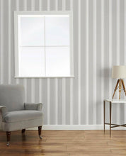 Load image into Gallery viewer, Farnworth Stripe Steel Wallpaper
