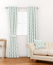 Load image into Gallery viewer, Florin Duck Egg Curtain Fabric