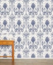 Load image into Gallery viewer, Josette Off White/Midnight Wallpaper