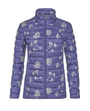 Load image into Gallery viewer, Blue Pretty Posey Print Down Jacket