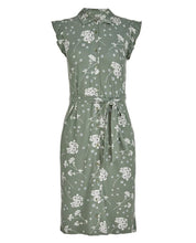 Load image into Gallery viewer, Khaki Pretty Posy Print Shirt Dress