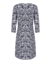 Load image into Gallery viewer, Floral Pintuck Crepe Dress