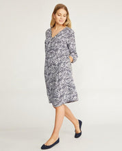 Load image into Gallery viewer, Floral Pintuck Crepe Dress