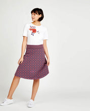 Load image into Gallery viewer, Tile Print Knee Length Jersey Skirt