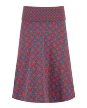 Load image into Gallery viewer, Tile Print Knee Length Jersey Skirt