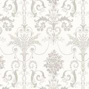Load image into Gallery viewer, Josette Dove Grey/White Wallpaper
