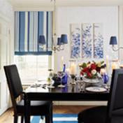 Load image into Gallery viewer, Eaton Stripe Royal Blue Fabric
