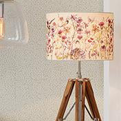 Load image into Gallery viewer, Flower and Bird Print Drum Shade
