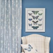 Load image into Gallery viewer, Dragonfly Garden Chalk Blue Fabric
