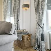 Load image into Gallery viewer, Iona Slate Grey Floral Fabric
