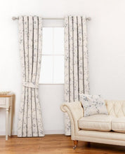 Load image into Gallery viewer, Iona Silver Floral Fabric
