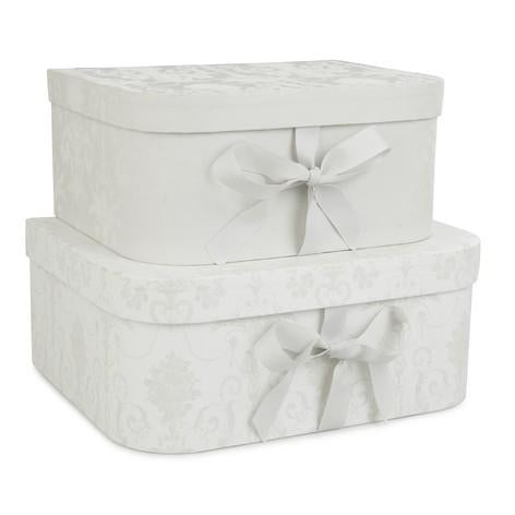 Josette Dove Grey Storage Boxes Set of 2 – lauraashleyusa9.com