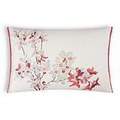 Load image into Gallery viewer, Forsythia Embroidered Copper Cushion
