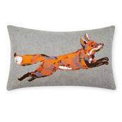 Load image into Gallery viewer, Fox Embroidered Cushion
