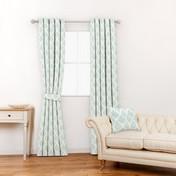 Load image into Gallery viewer, Florin Duck Egg Curtain Fabric
