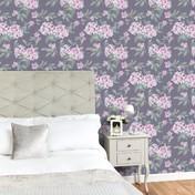 Load image into Gallery viewer, Adeline Graphite Wallpaper
