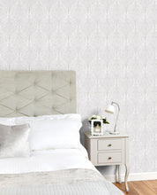 Load image into Gallery viewer, Beaulieu Silver Wallpaper
