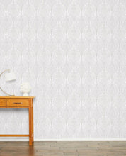 Load image into Gallery viewer, Beaulieu Silver Wallpaper
