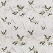 Load image into Gallery viewer, Animalia Embroidered Jacquard Silver Curtain Fabric
