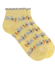 Load image into Gallery viewer, Pack of 2 Fluffy Hares Trainer Socks
