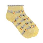 Load image into Gallery viewer, Pack of 2 Fluffy Hares Trainer Socks
