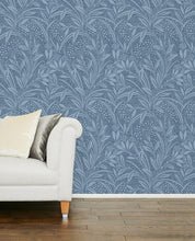 Load image into Gallery viewer, Barley Block Dusky Seaspray Wallpaper
