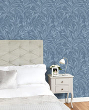 Load image into Gallery viewer, Barley Block Dusky Seaspray Wallpaper
