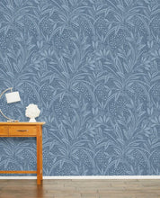 Load image into Gallery viewer, Barley Block Dusky Seaspray Wallpaper

