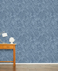 Barley Block Dusky Seaspray Wallpaper