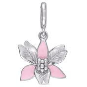Load image into Gallery viewer, Flower Charm with Pink Enamel
