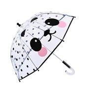 Load image into Gallery viewer, Girl's Clear Panda Motif 17" Umbrella
