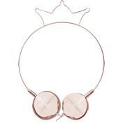 Load image into Gallery viewer, Girl's Rose Gold Crown Headphones
