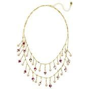 Load image into Gallery viewer, Double Strand Flower Bead Necklace

