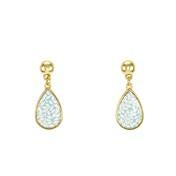 Load image into Gallery viewer, Little Vines Print Teardrop Earrings
