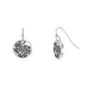 Load image into Gallery viewer, Engraved Floral Disc Earrings
