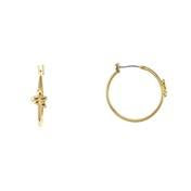 Load image into Gallery viewer, Flower Hoop Earrings
