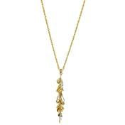 Load image into Gallery viewer, Two-Tone Cluster Petal Y-Necklace
