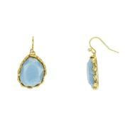 Load image into Gallery viewer, Blue Stone Drop Earrings
