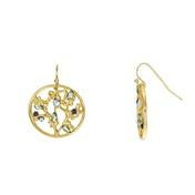 Load image into Gallery viewer, Blue Cutout Floral Earrings
