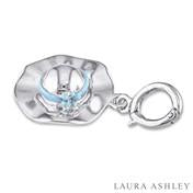 Load image into Gallery viewer, Sun-Hat Charm with Baby Blue Enamel
