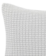 Load image into Gallery viewer, Waffle Knit Dove Grey Throw Pillow
