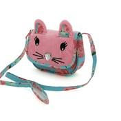 Load image into Gallery viewer, Girl's Pink Critter Cat Crossbody Purse
