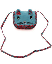 Load image into Gallery viewer, Girl's Blue Critter Cat Crossbody Purse

