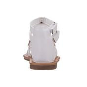 Load image into Gallery viewer, Girls White Multi Flower Gladiator Sandal
