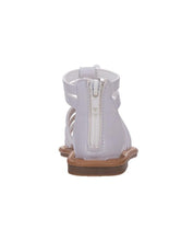 Load image into Gallery viewer, Girls White Flower Gladiator Sandal
