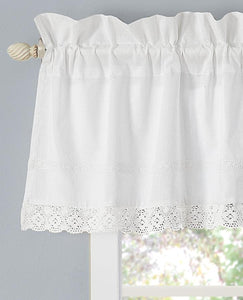 Annabella White Window Valance