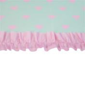 Load image into Gallery viewer, Girl's Mint/Pink Heart Ruffle Umbrella

