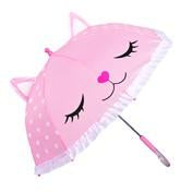 Load image into Gallery viewer, Girl's Pink Kitten Motif 17" Umbrella

