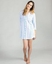 Load image into Gallery viewer, Multi Stripe  Boyfriend Sleepshirt
