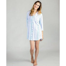 Load image into Gallery viewer, Multi Stripe  Boyfriend Sleepshirt
